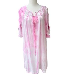 Mono Reno Pink Tie Dye Cover Up Size L